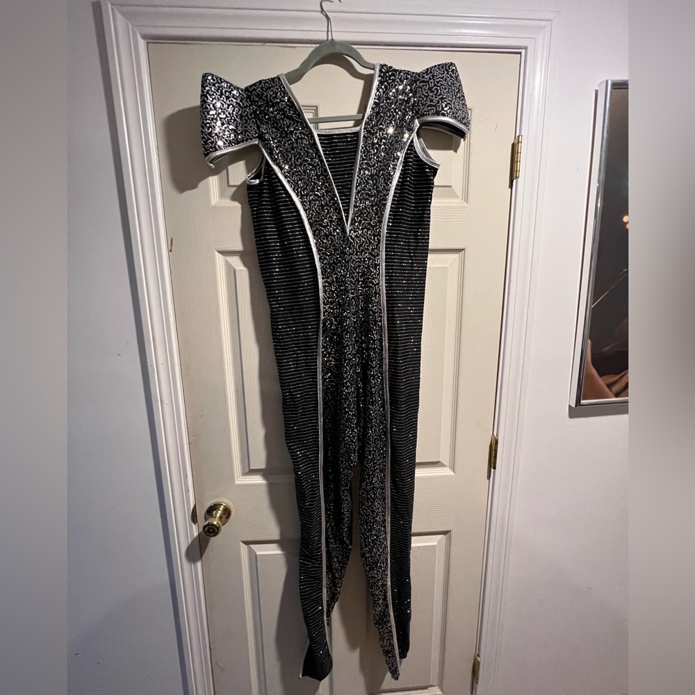 Art Stone Unitard 5399 | Black & Silver | Adult XL